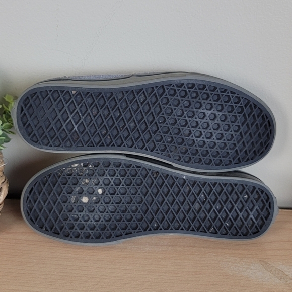 Vans 8.5 LPE Dressed Up Authentic Lo Top Smoked Pearl Gray Canvas Sneakers Shoes - Picture 12 of 15